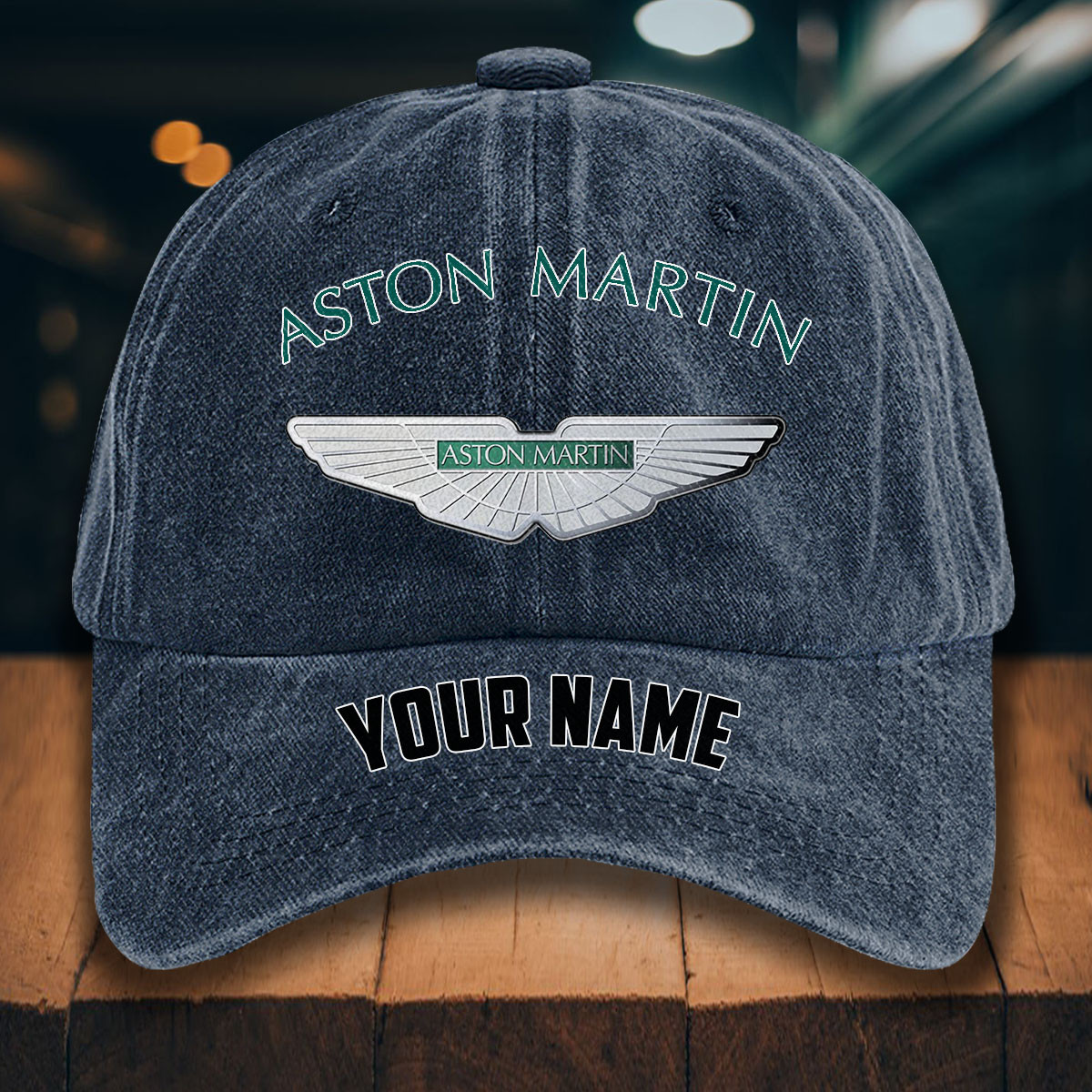 Aston Martin Gewaschene Denim-Kappe – Bild 7