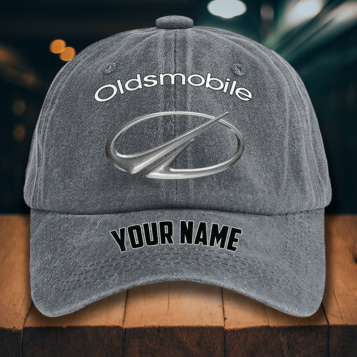Oldsmobile Gewaschene Denim-Kappe – Bild 4