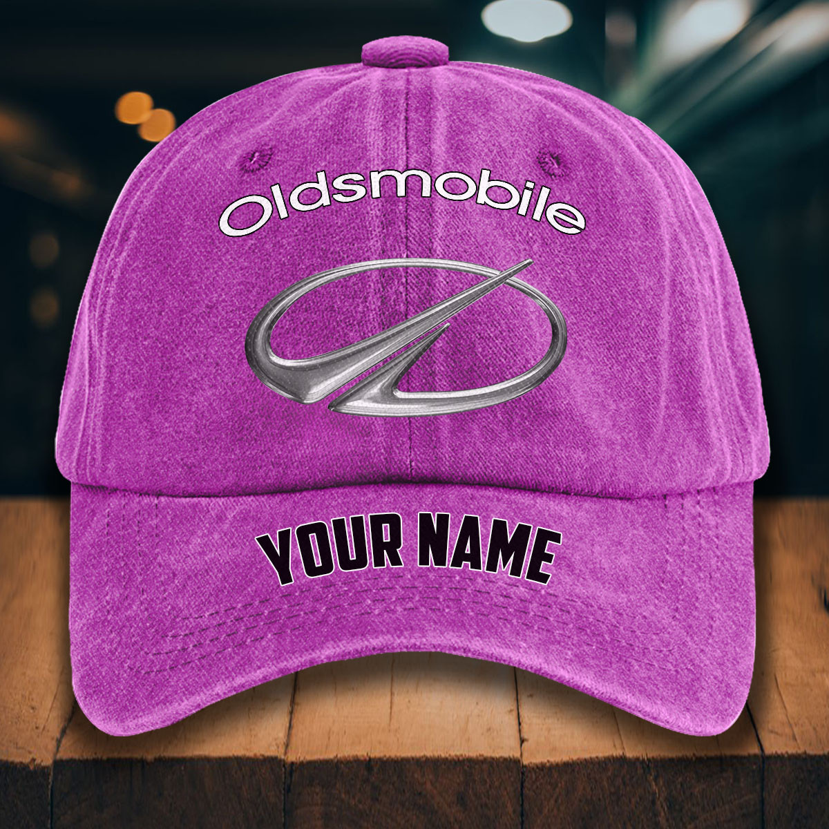 Oldsmobile Gewaschene Denim-Kappe – Bild 6
