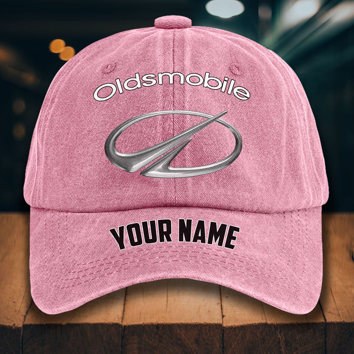Oldsmobile Gewaschene Denim-Kappe – Bild 9