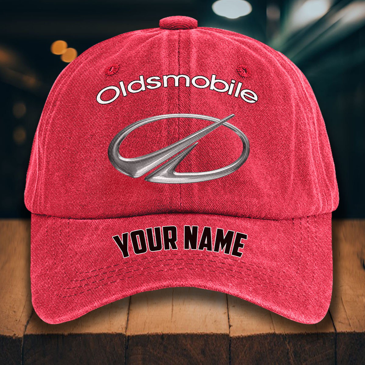 Oldsmobile Gewaschene Denim-Kappe – Bild 12