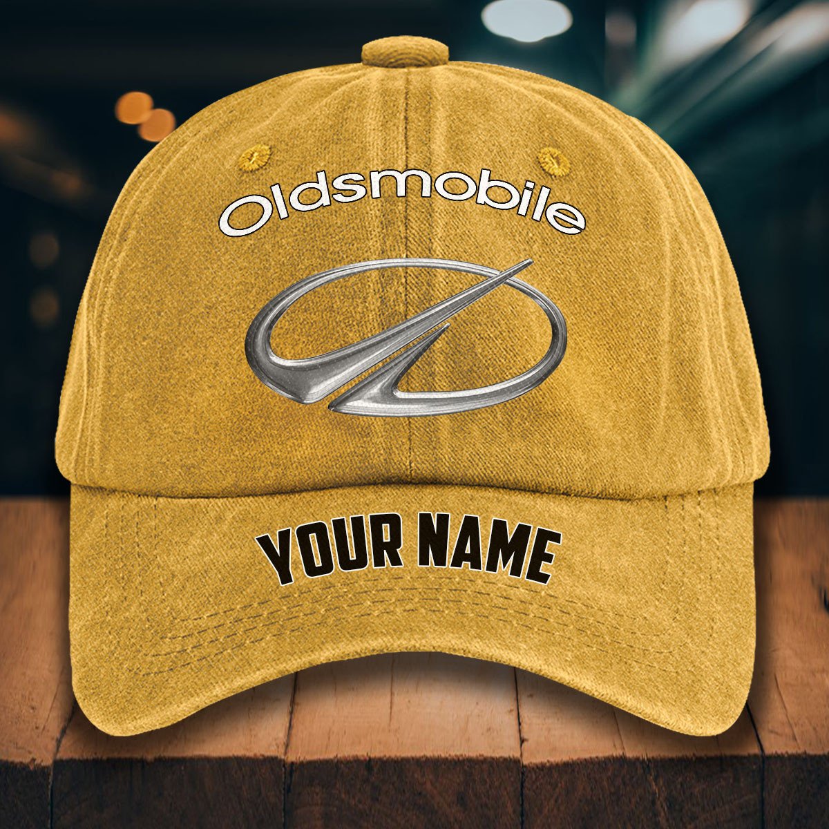 Oldsmobile Gewaschene Denim-Kappe – Bild 15