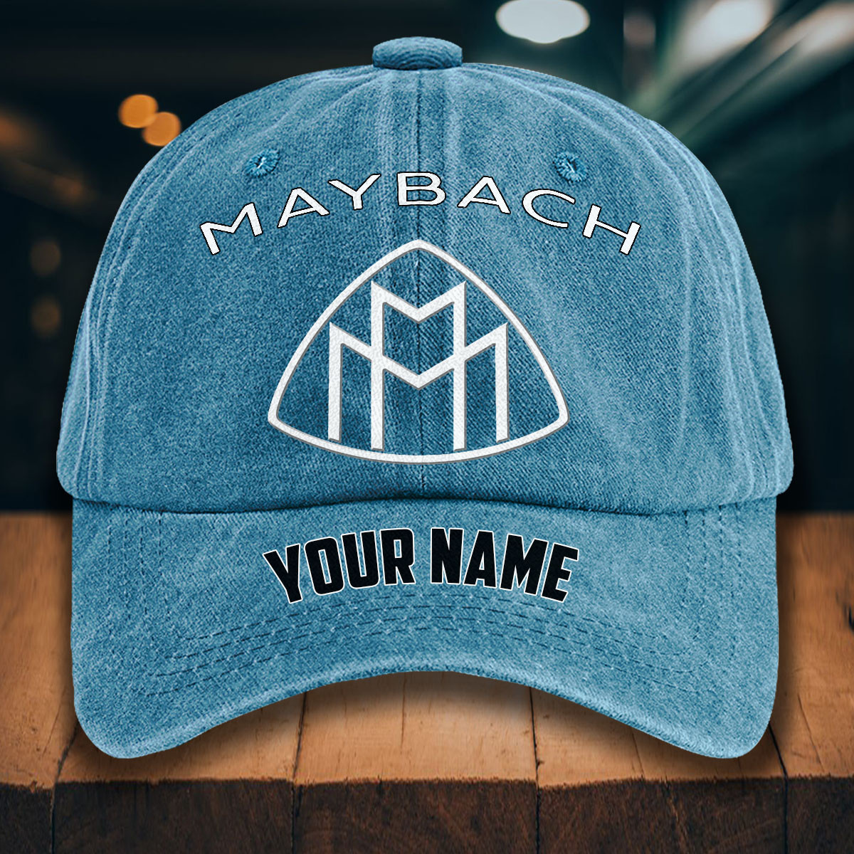 Maybach Gewaschene Denim-Kappe – Bild 2