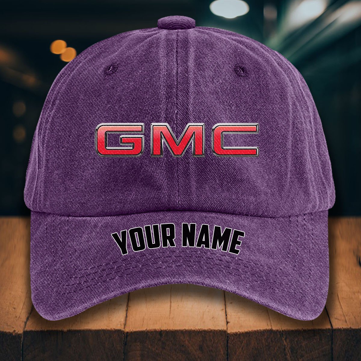 GMC Car Gewaschene Denim-Kappe – Bild 11