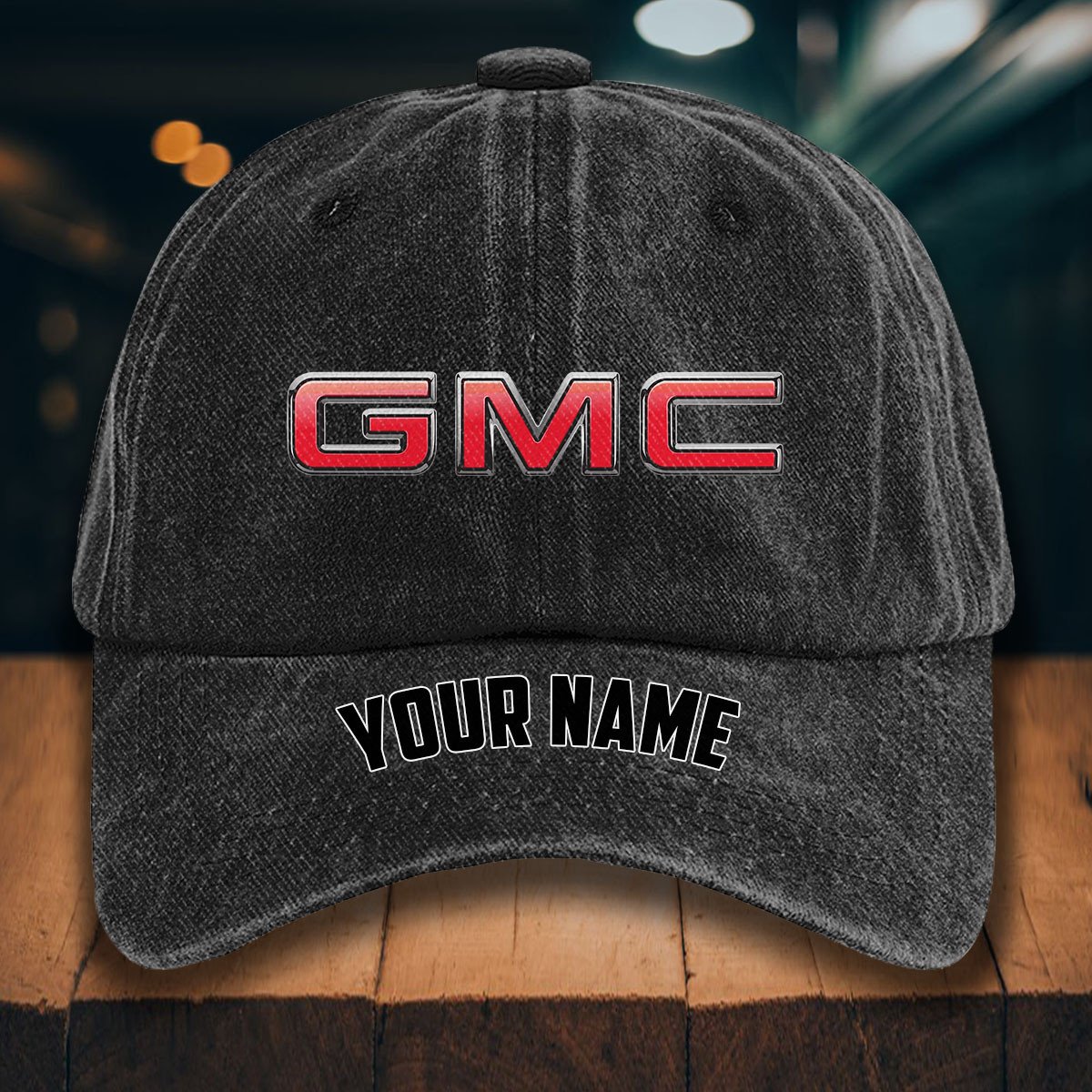 GMC Car Gewaschene Denim-Kappe