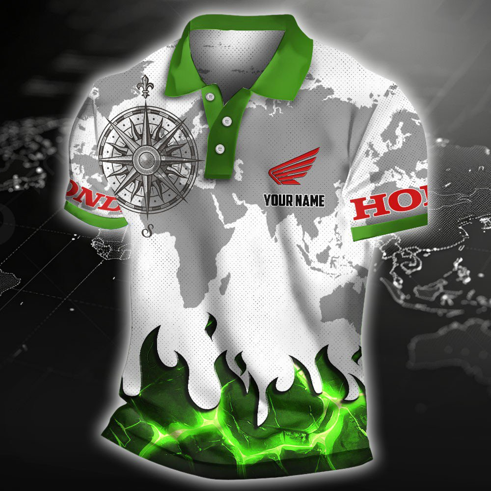 Honda Motorcycle Poloshirt – Bild 5