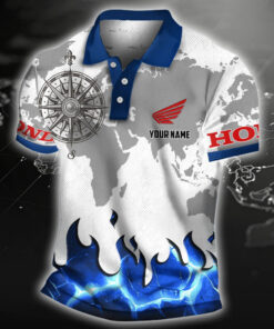 Alternative view of Honda Motorcycle Poloshirt