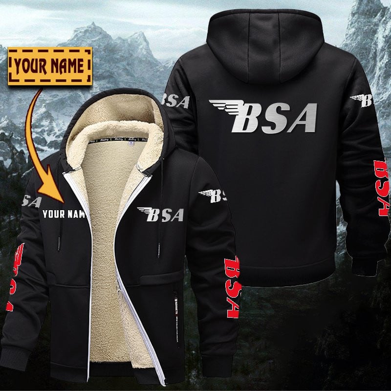 BSA Motorcycles Gefütterte Kapuzenjacke