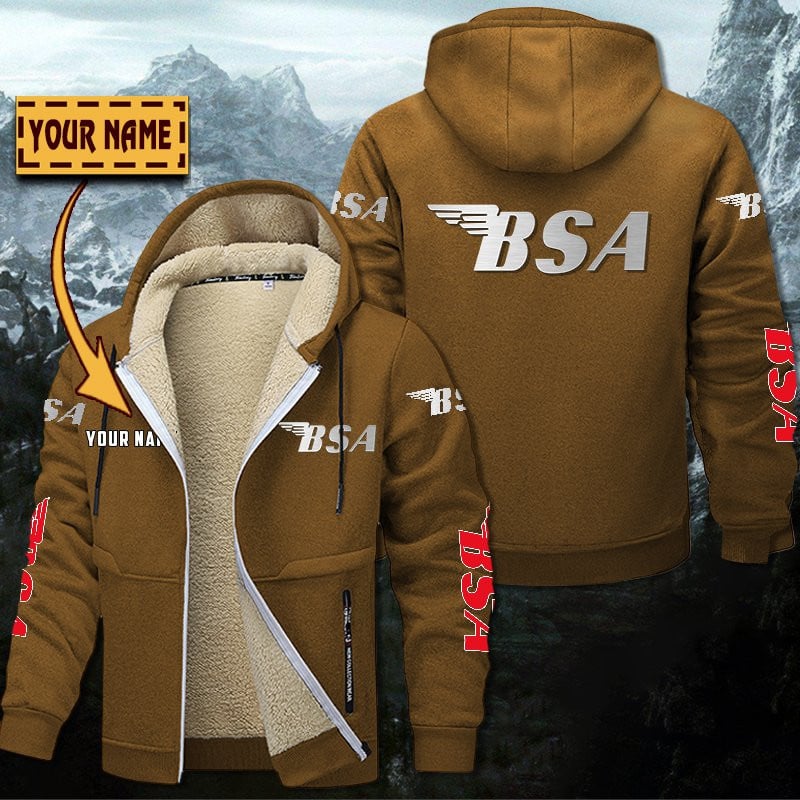 BSA Motorcycles Gefütterte Kapuzenjacke – Bild 3