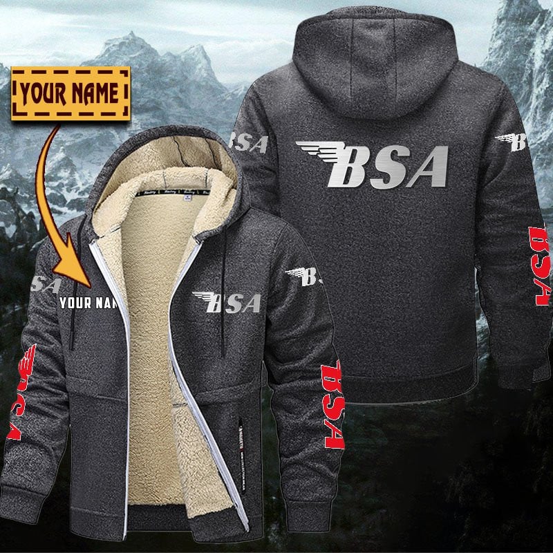 BSA Motorcycles Gefütterte Kapuzenjacke – Bild 4
