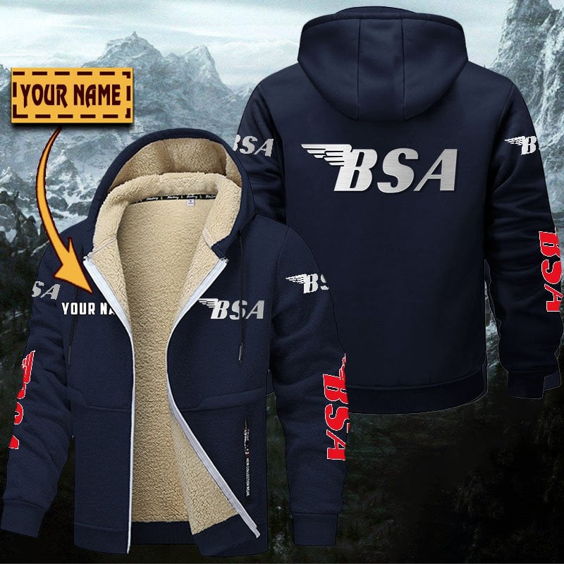 BSA Motorcycles Gefütterte Kapuzenjacke – Bild 6