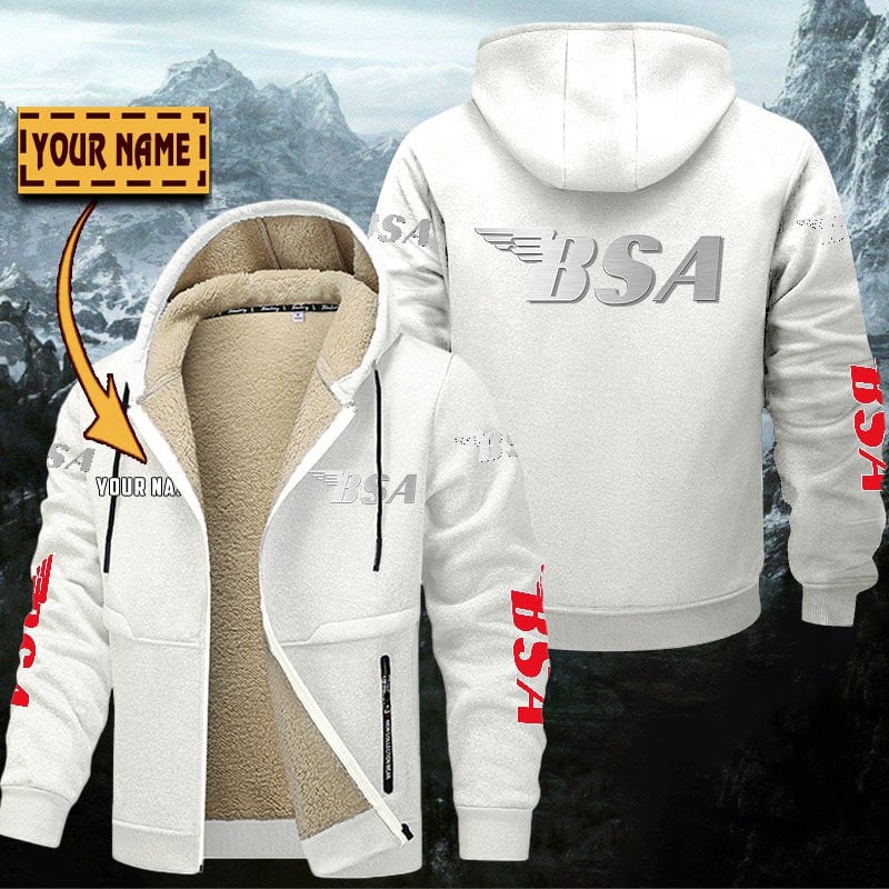 BSA Motorcycles Gefütterte Kapuzenjacke – Bild 8