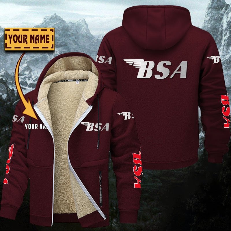 BSA Motorcycles Gefütterte Kapuzenjacke – Bild 9