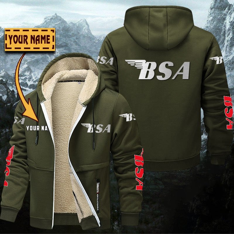 BSA Motorcycles Gefütterte Kapuzenjacke – Bild 2