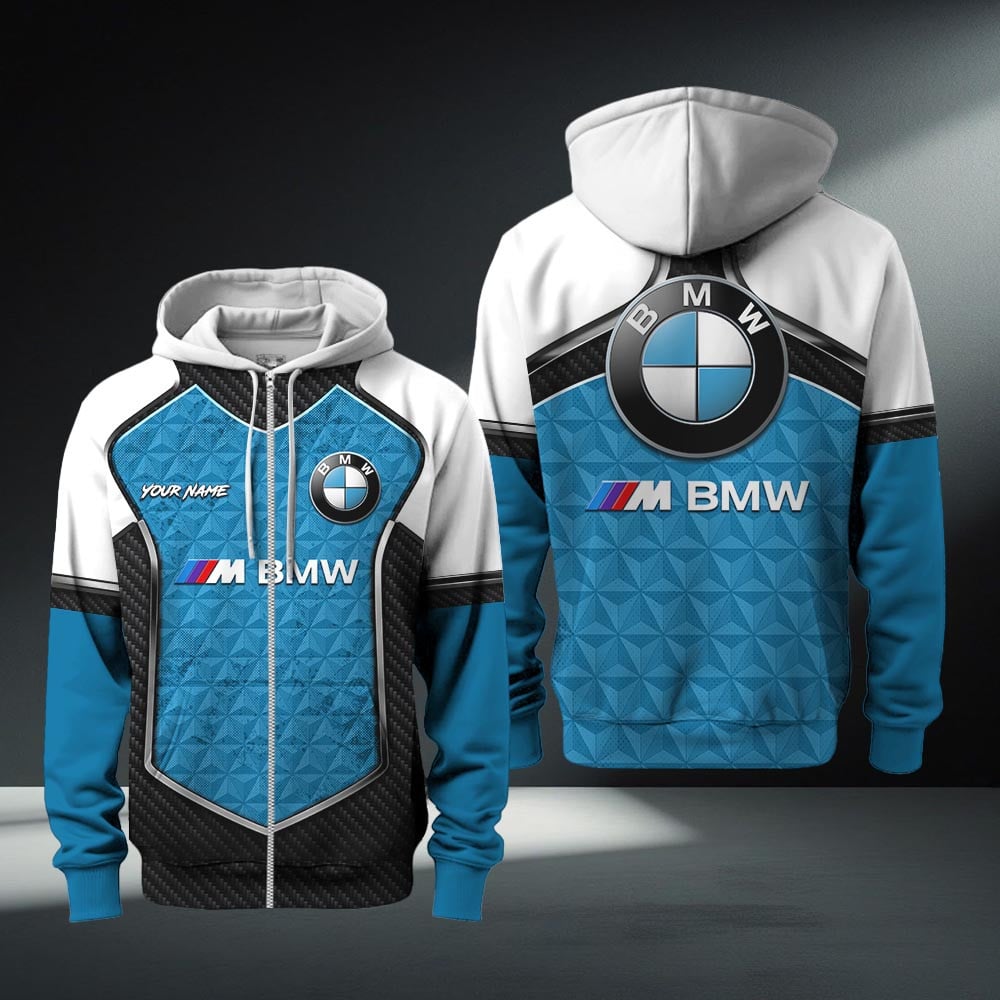 BMW M Car Zip Hoodie