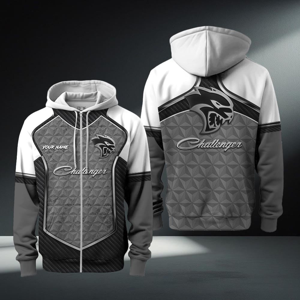 Dodge Challenger Zip Hoodie