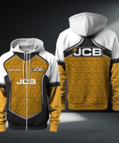 JCB Agricultural Tractors Zip Hoodie