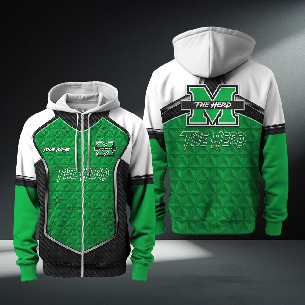 Marshall Thundering Herd Zip Hoodie