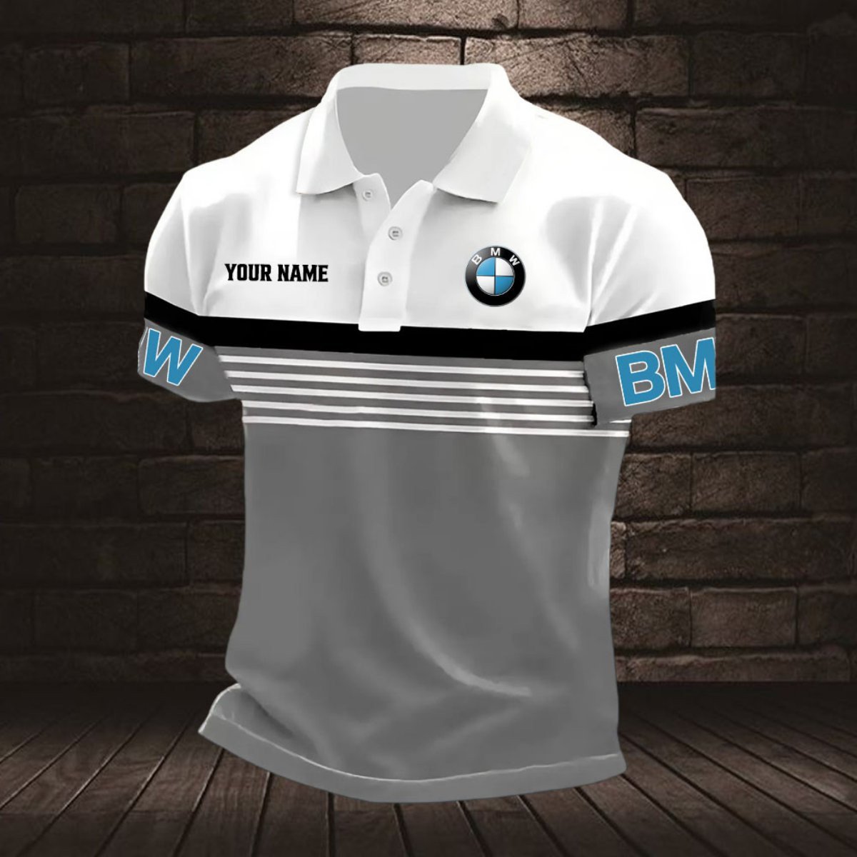 BMW Car Poloshirt – Bild 4