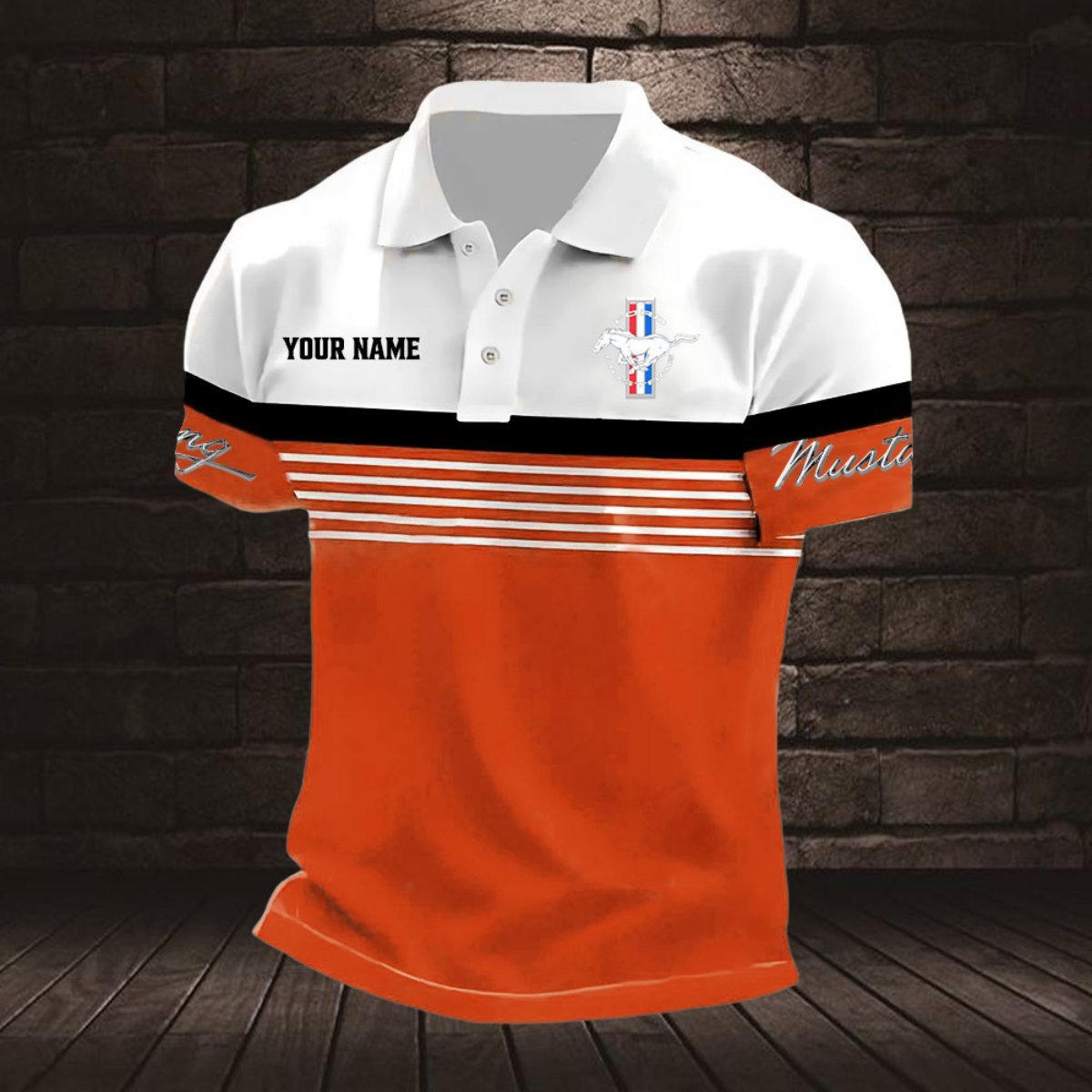 Ford Mustang Poloshirt – Bild 6