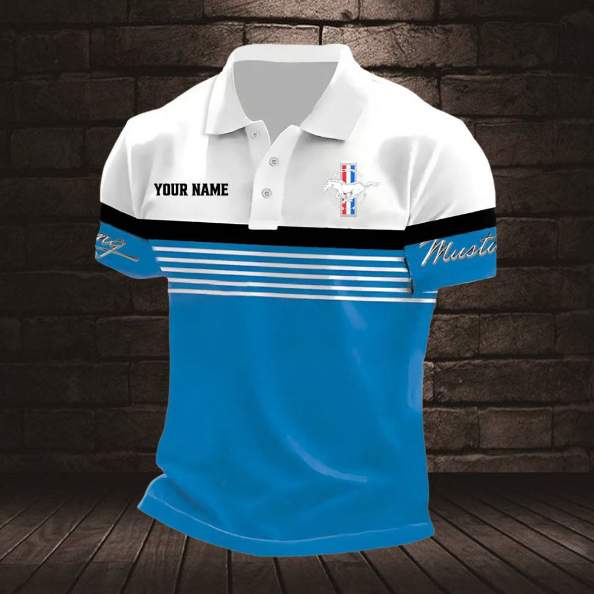 Ford Mustang Poloshirt – Bild 7