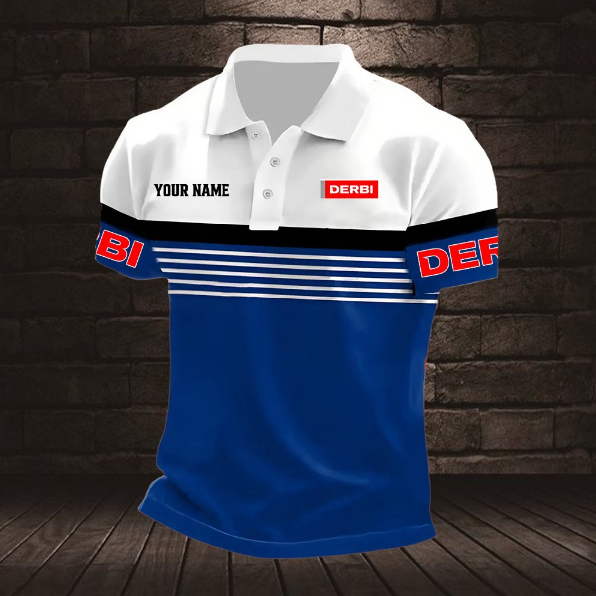 Derbi Motorcycles Poloshirt – Bild 5