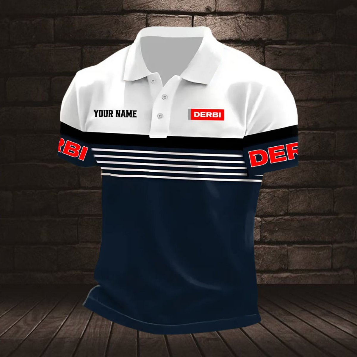 Derbi Motorcycles Poloshirt – Bild 2
