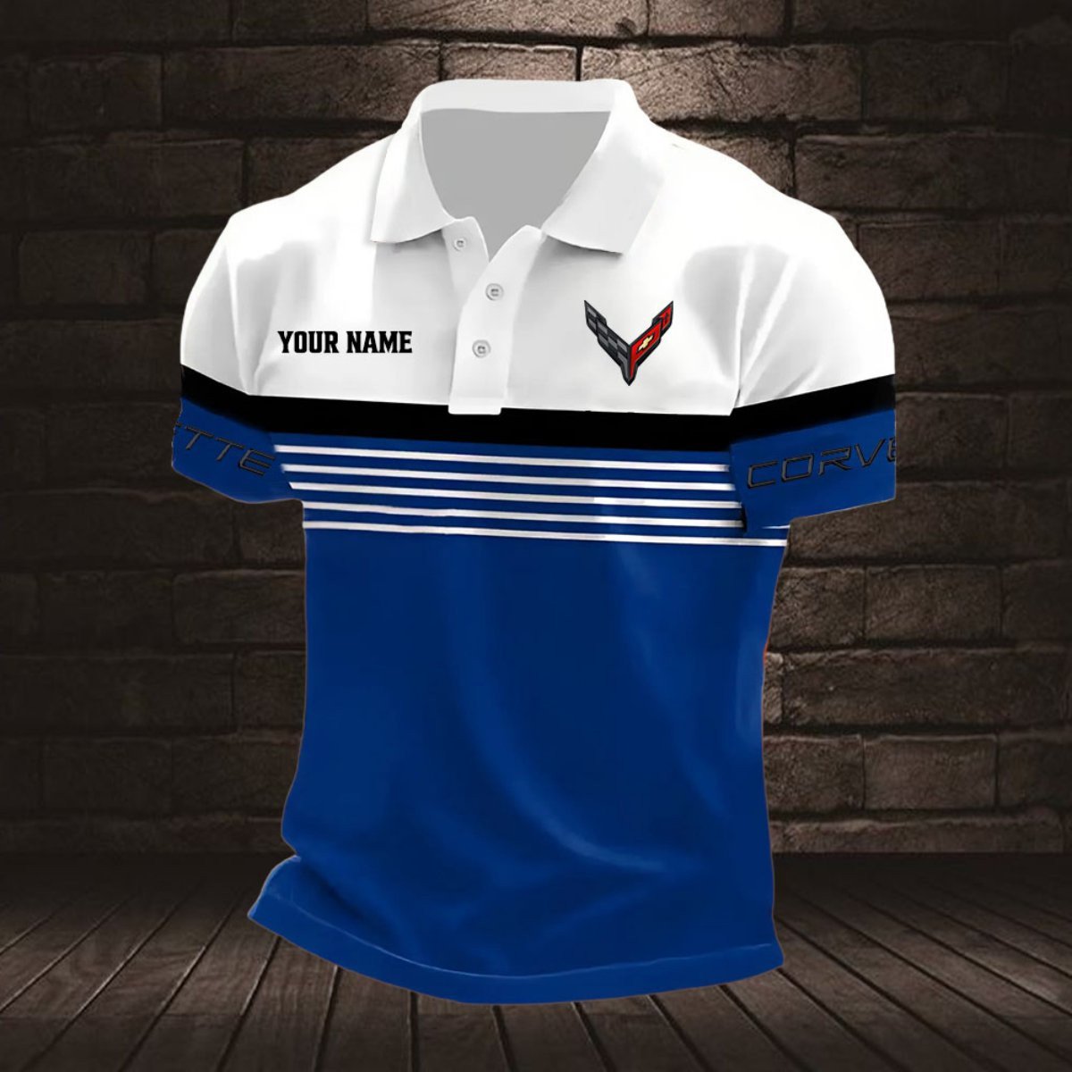 Chevrolet Corvette Poloshirt – Bild 5