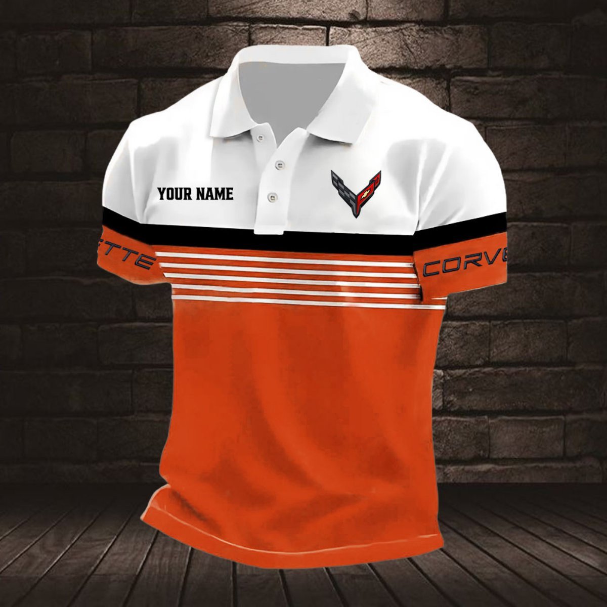 Chevrolet Corvette Poloshirt – Bild 6