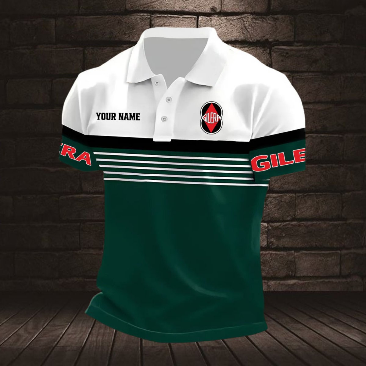 Gilera Motorcycles Poloshirt – Bild 4