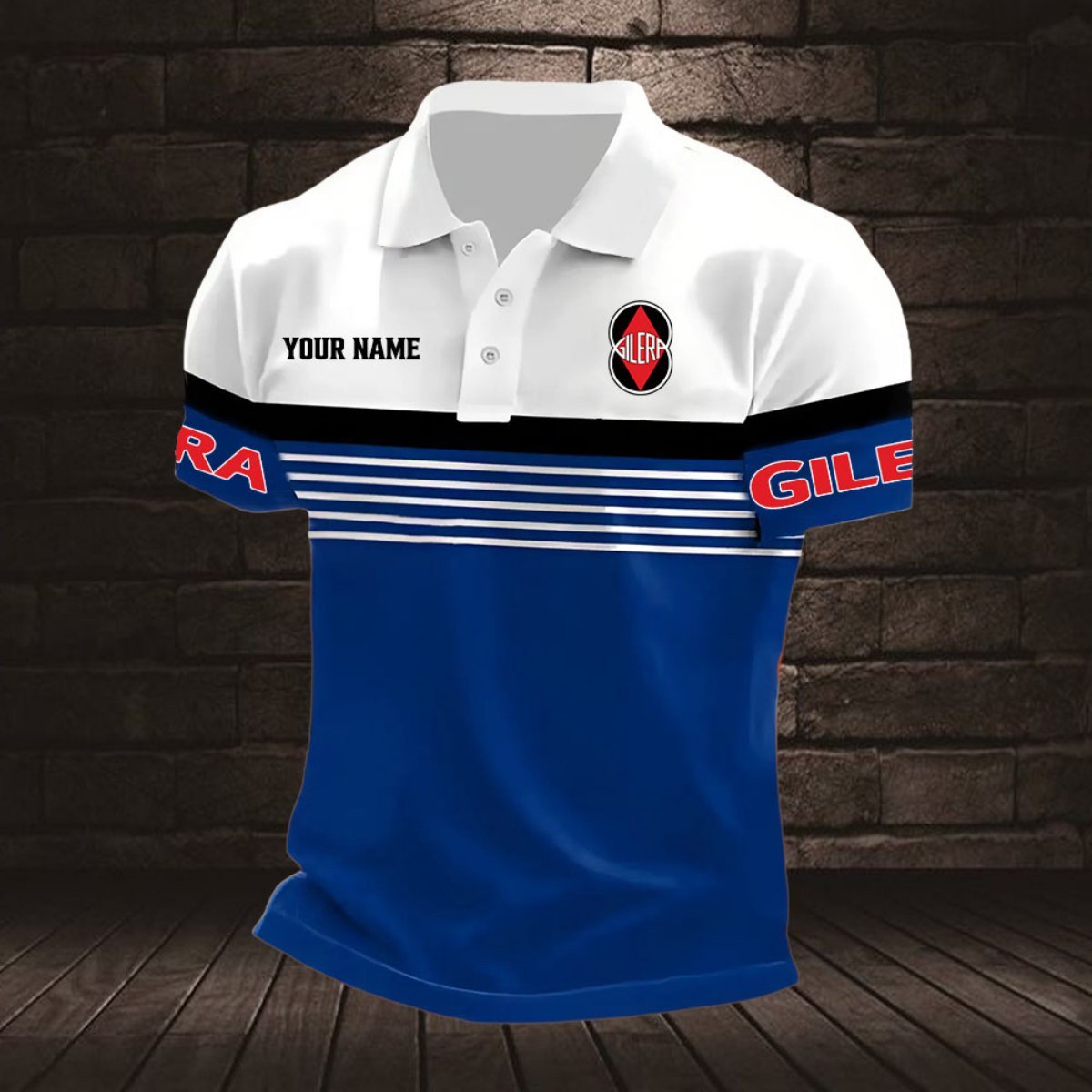 Gilera Motorcycles Poloshirt – Bild 5