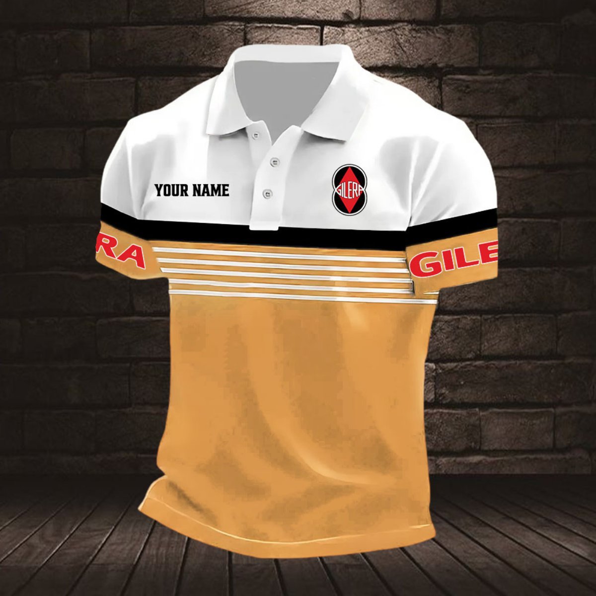 Gilera Motorcycles Poloshirt – Bild 8