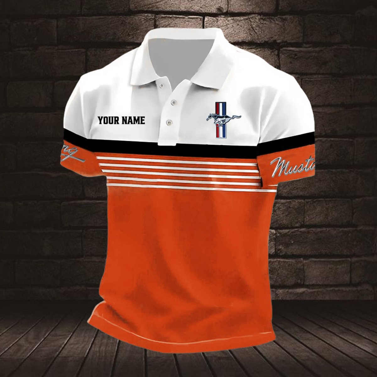 Ford Mustang Poloshirt – Bild 6