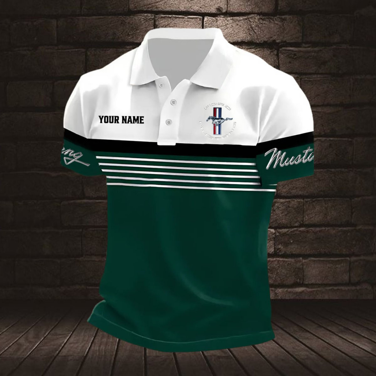 Ford Mustang Poloshirt – Bild 4