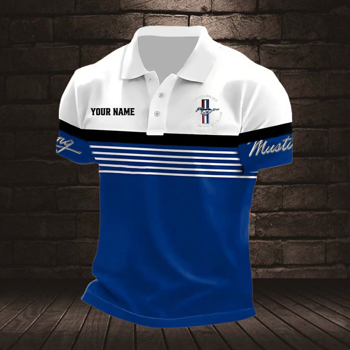 Ford Mustang Poloshirt – Bild 5
