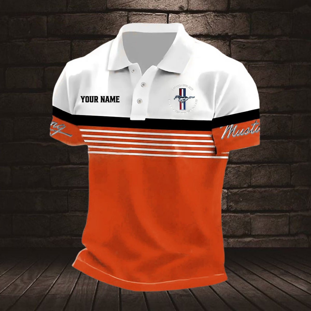 Ford Mustang Poloshirt – Bild 6