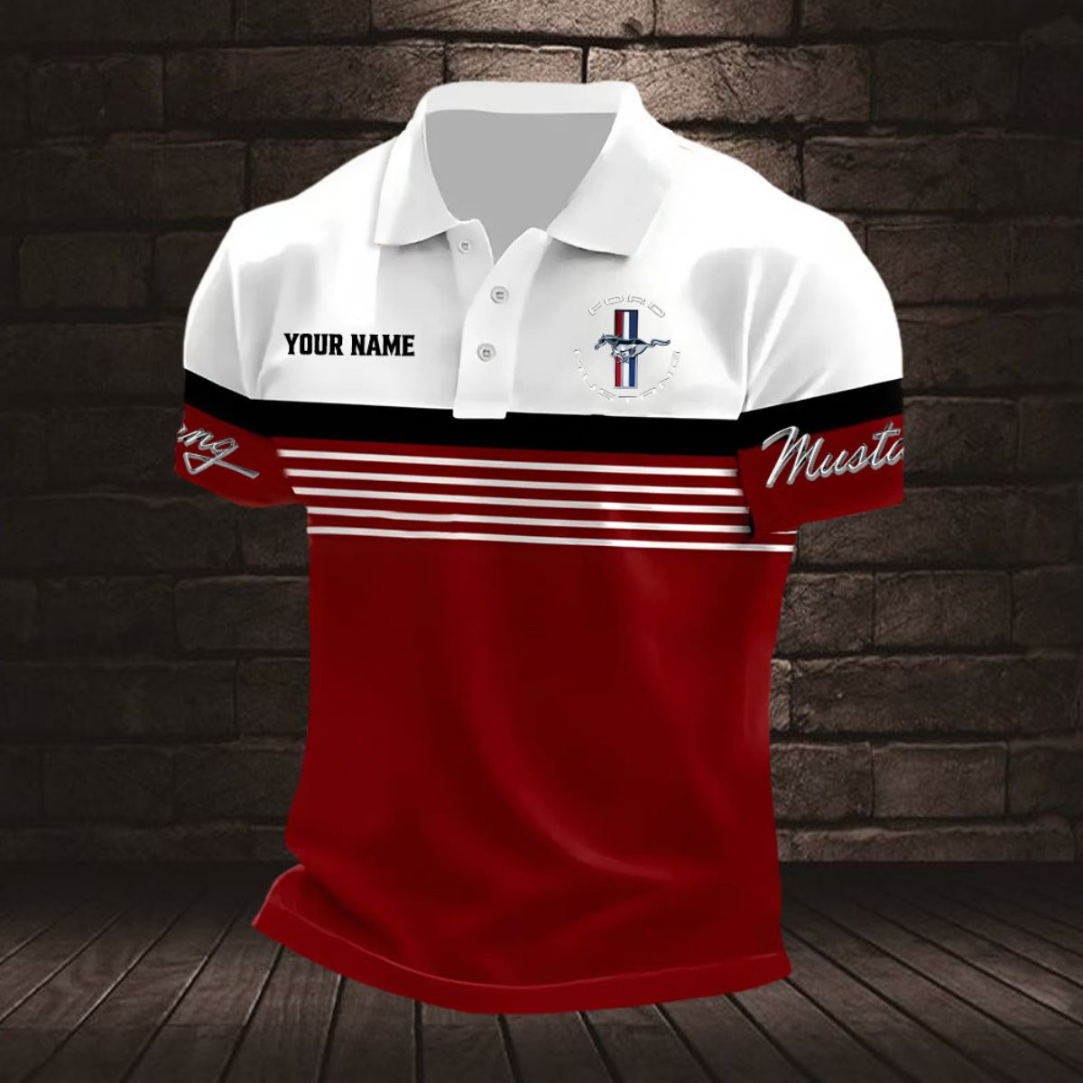 Ford Mustang Poloshirt – Bild 2
