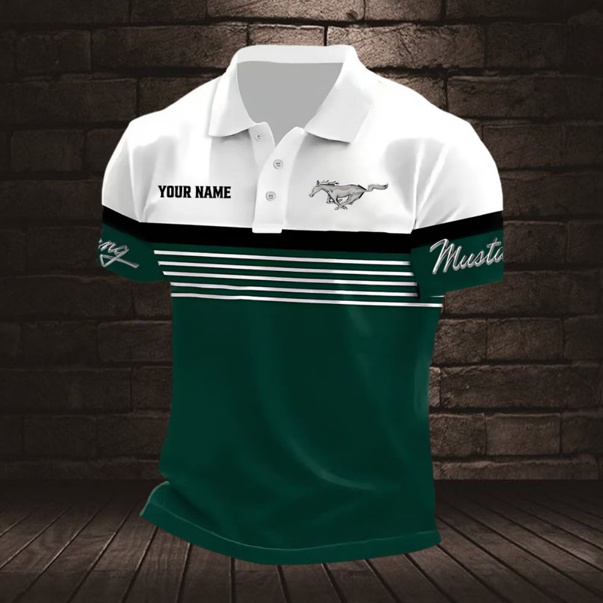 Ford Mustang Poloshirt – Bild 4