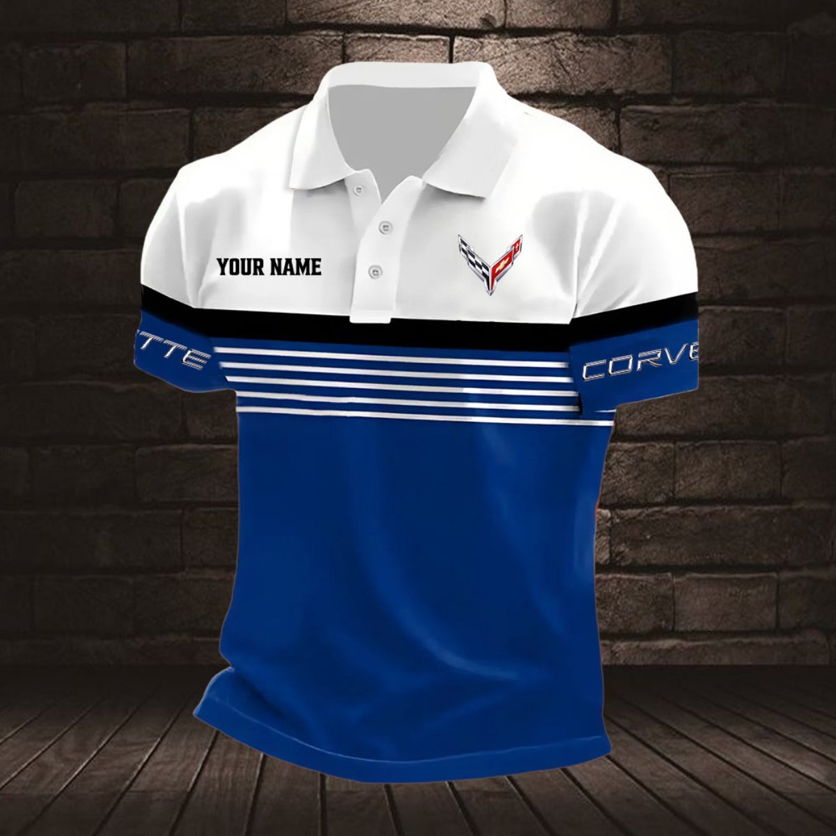 Chevrolet Corvette Poloshirt – Bild 5