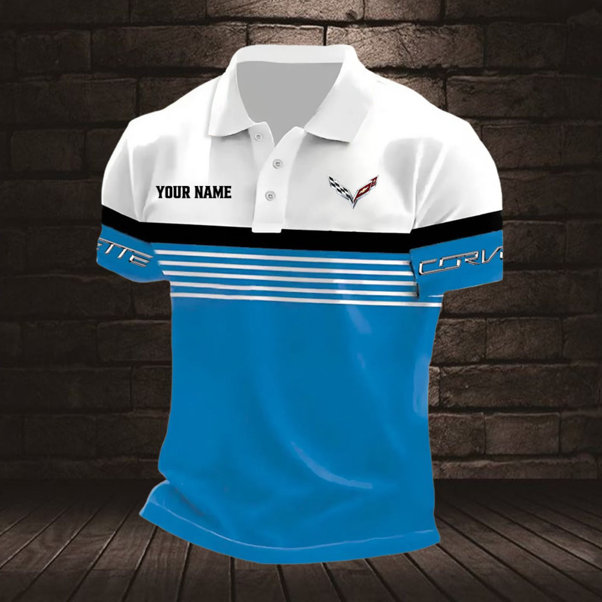 Corvette C7 Poloshirt – Bild 7