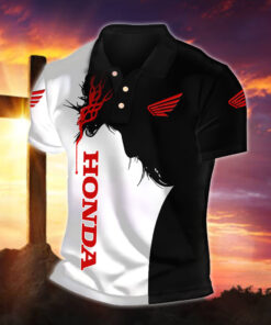 Alternative view of Honda Motorcycle Poloshirt